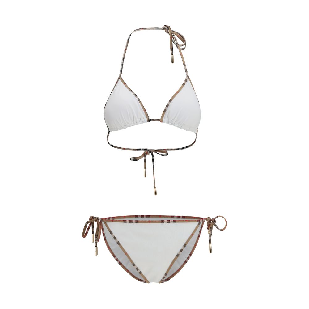 White Polyamide Bikini