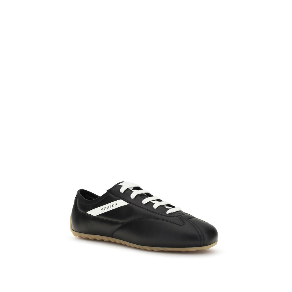 Black Calf Leather Bos Taurus Low Top Sneakers