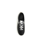 Black Calf Leather Bos Taurus Low Top Sneakers