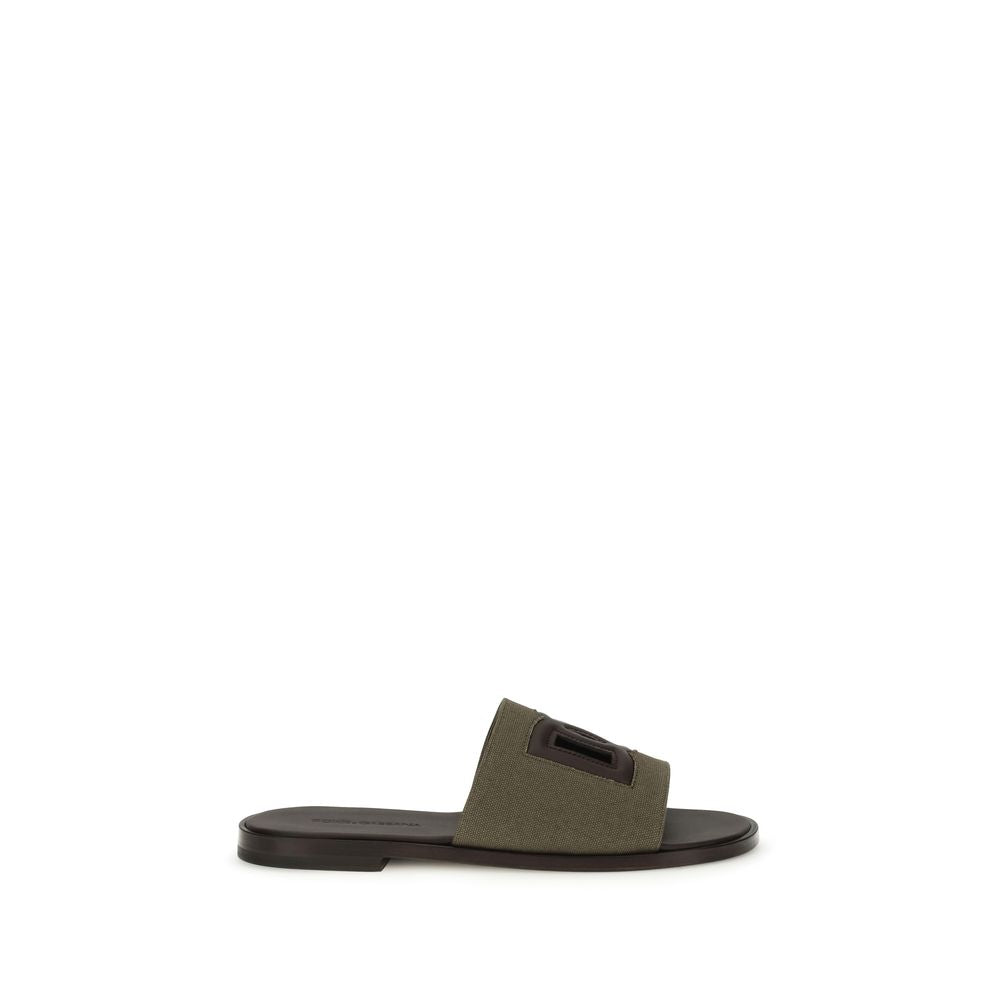 Bicolor Cotton Sandals