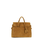 Beige Calf Leather Bos Taurus Handbag