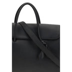 Black Calf Leather Bos Taurus Handbag