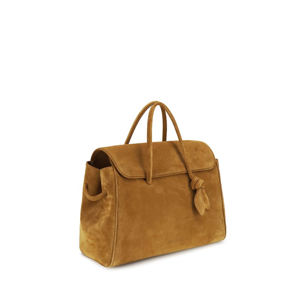 Beige Calf Leather Bos Taurus Handbag