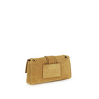 Beige Calf Leather Bos Taurus Shoulder Bag