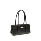 Black Calf Leather Bos Taurus Shoulder Bag