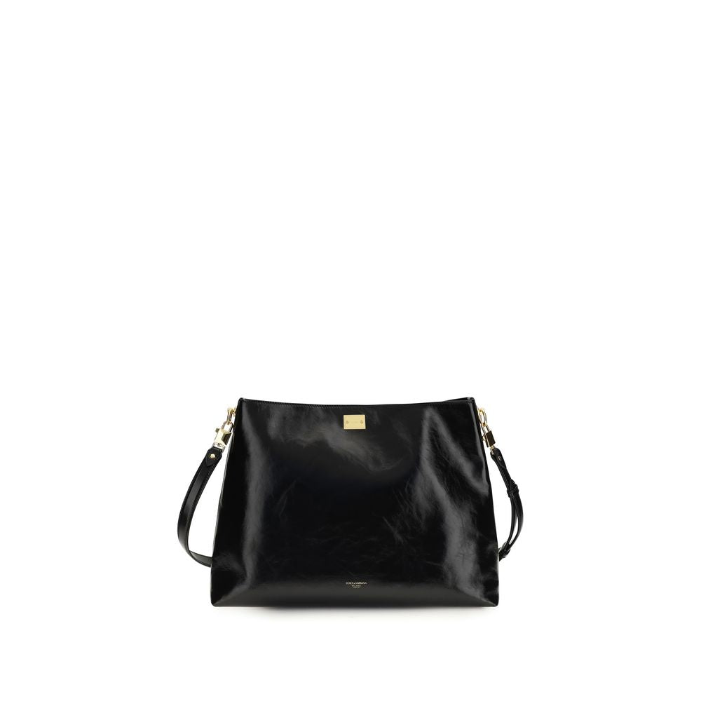 Black Calf Leather Bos Taurus Shoulder Bag