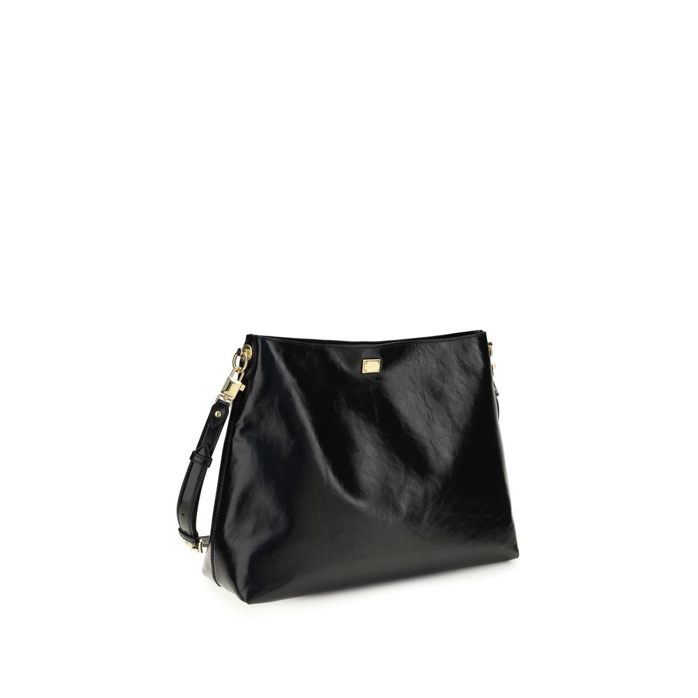 Black Calf Leather Bos Taurus Shoulder Bag