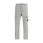 Gray Cotton Cargo Pants