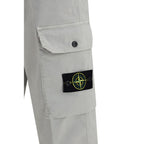 Gray Cotton Cargo Pants