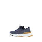 Blue Cotton Athletic Sneakers