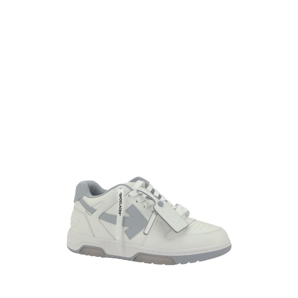 White Calf Leather Bos Taurus Low Top Sneakers