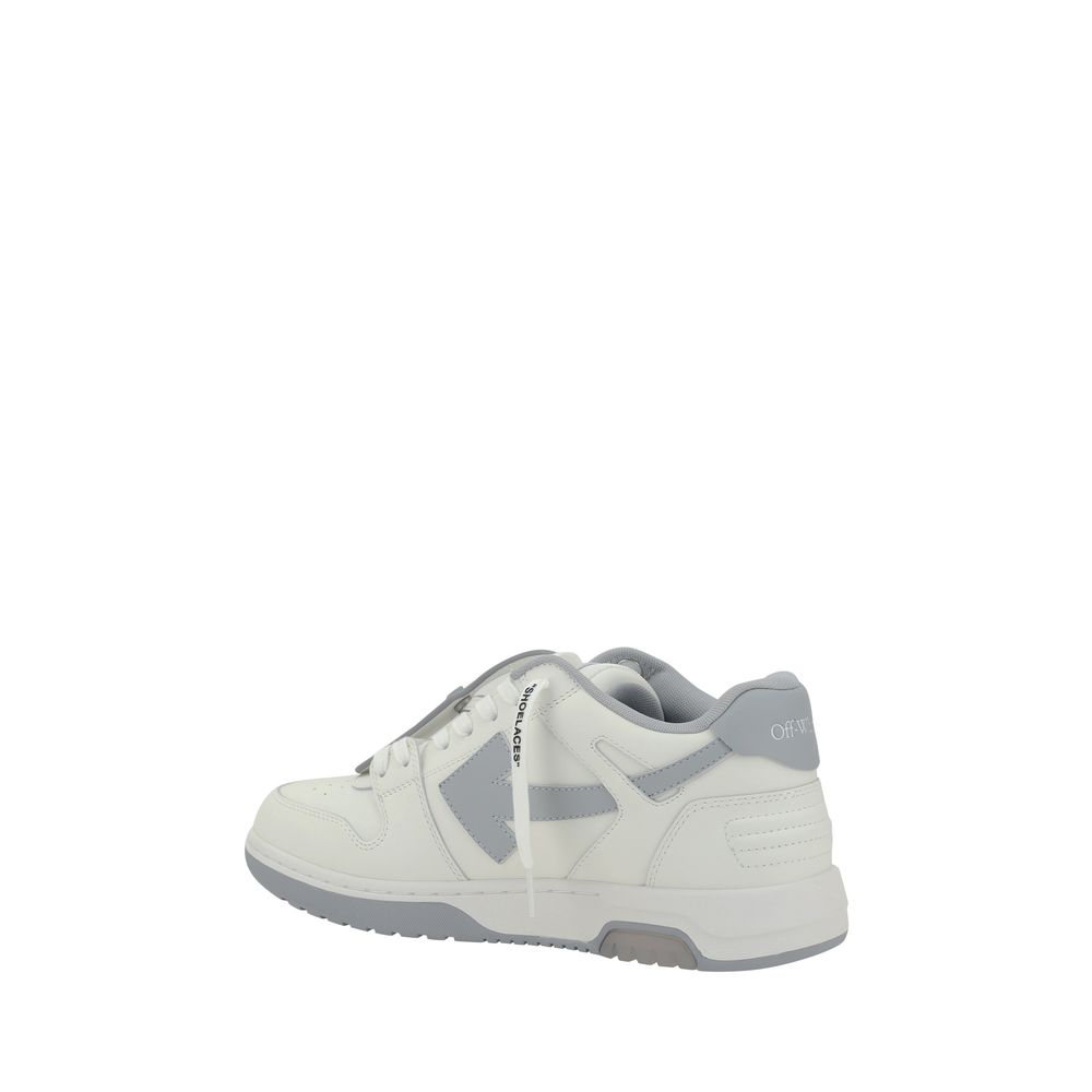 White Calf Leather Bos Taurus Low Top Sneakers