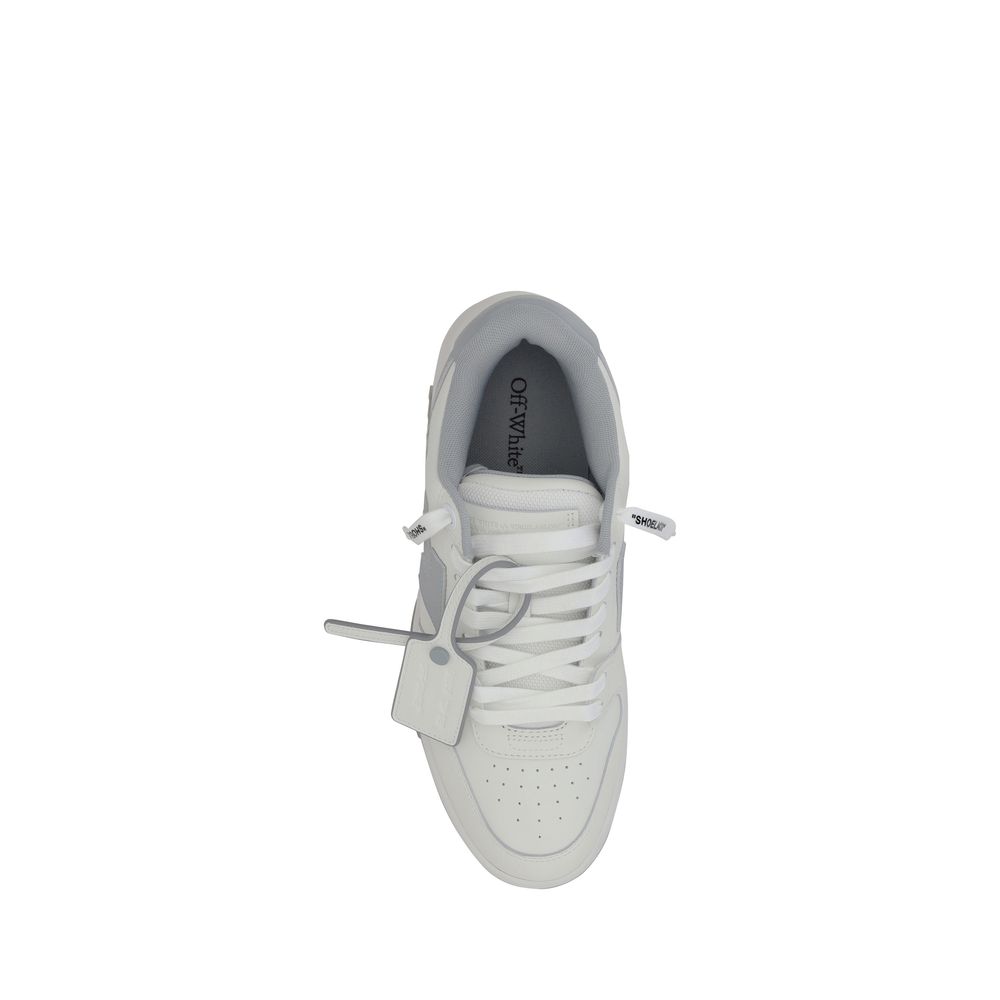 White Calf Leather Bos Taurus Low Top Sneakers