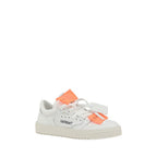 White Calf Leather Bos Taurus Low Top Sneakers