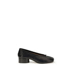 Black Calf Leather Bos Taurus Ballet Flats