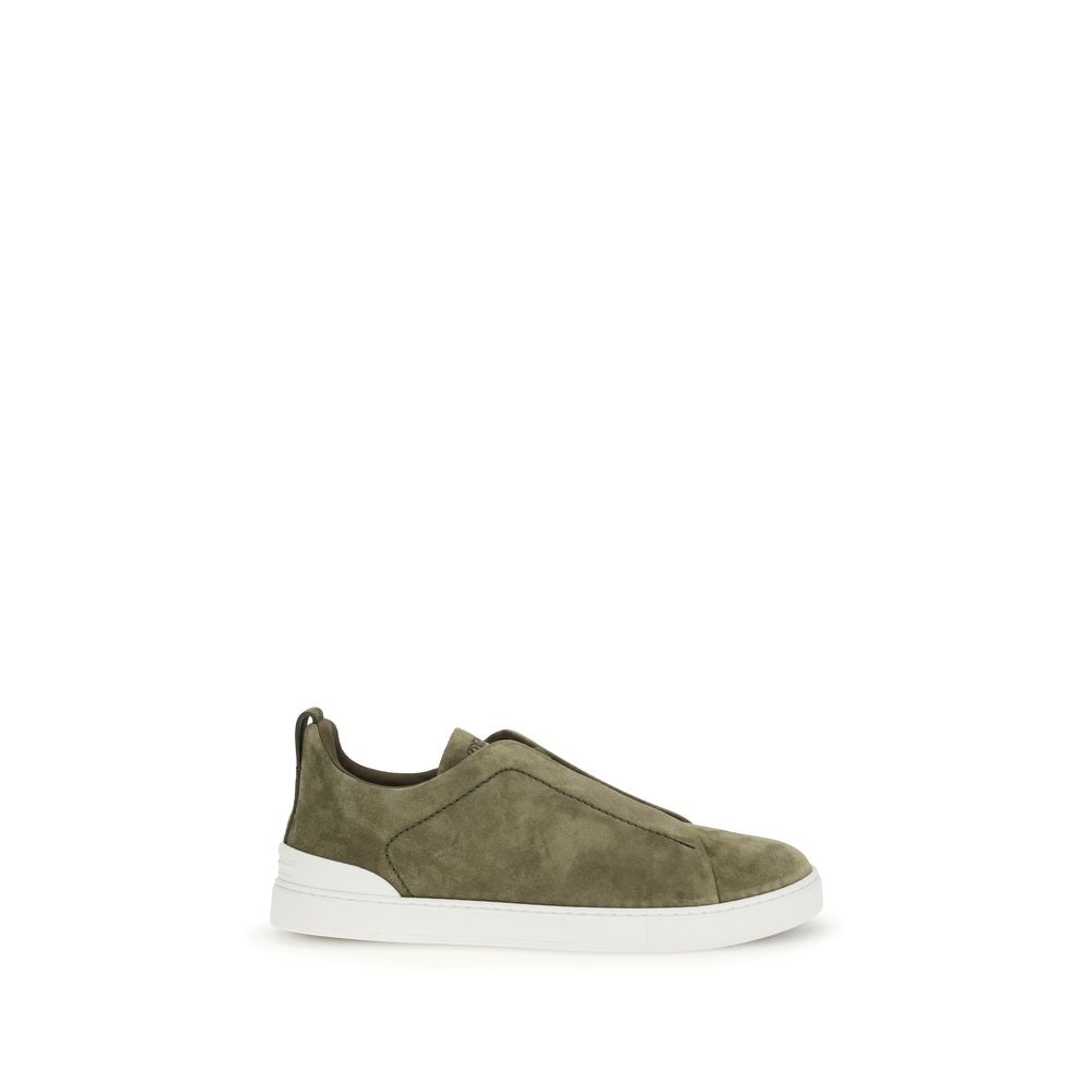 Bicolor Calf Leather Bos Taurus Low Top Sneakers