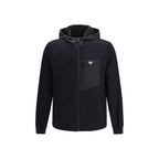 Black Cotton Full-Length Jacket