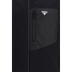 Black Cotton Full-Length Jacket