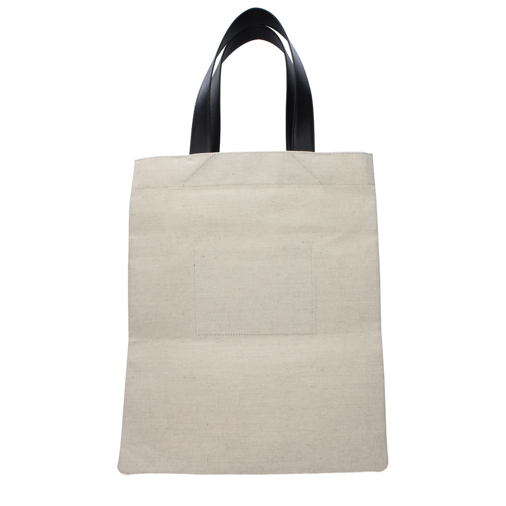 Beige Fabric Handbag