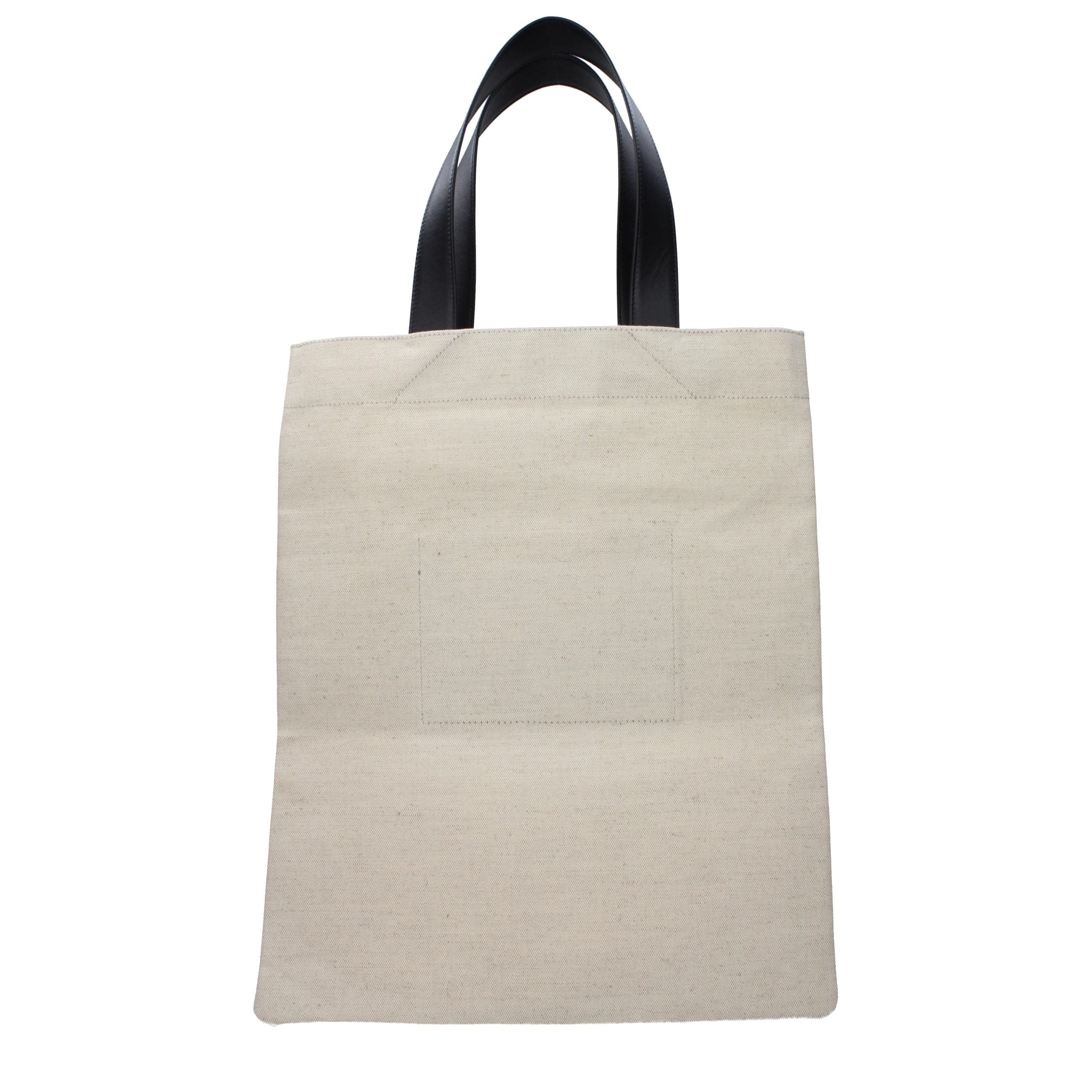 Beige Fabric Handbag