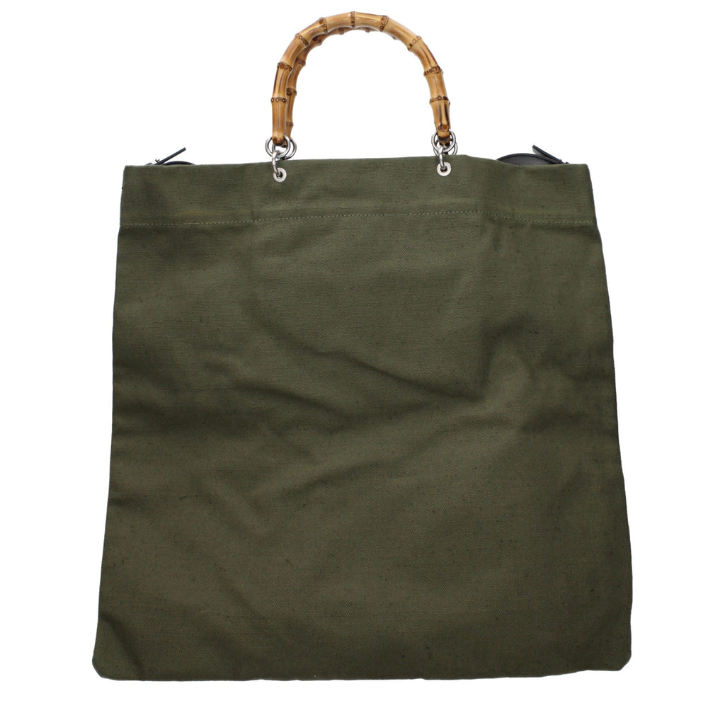 Green Fabric Handbag