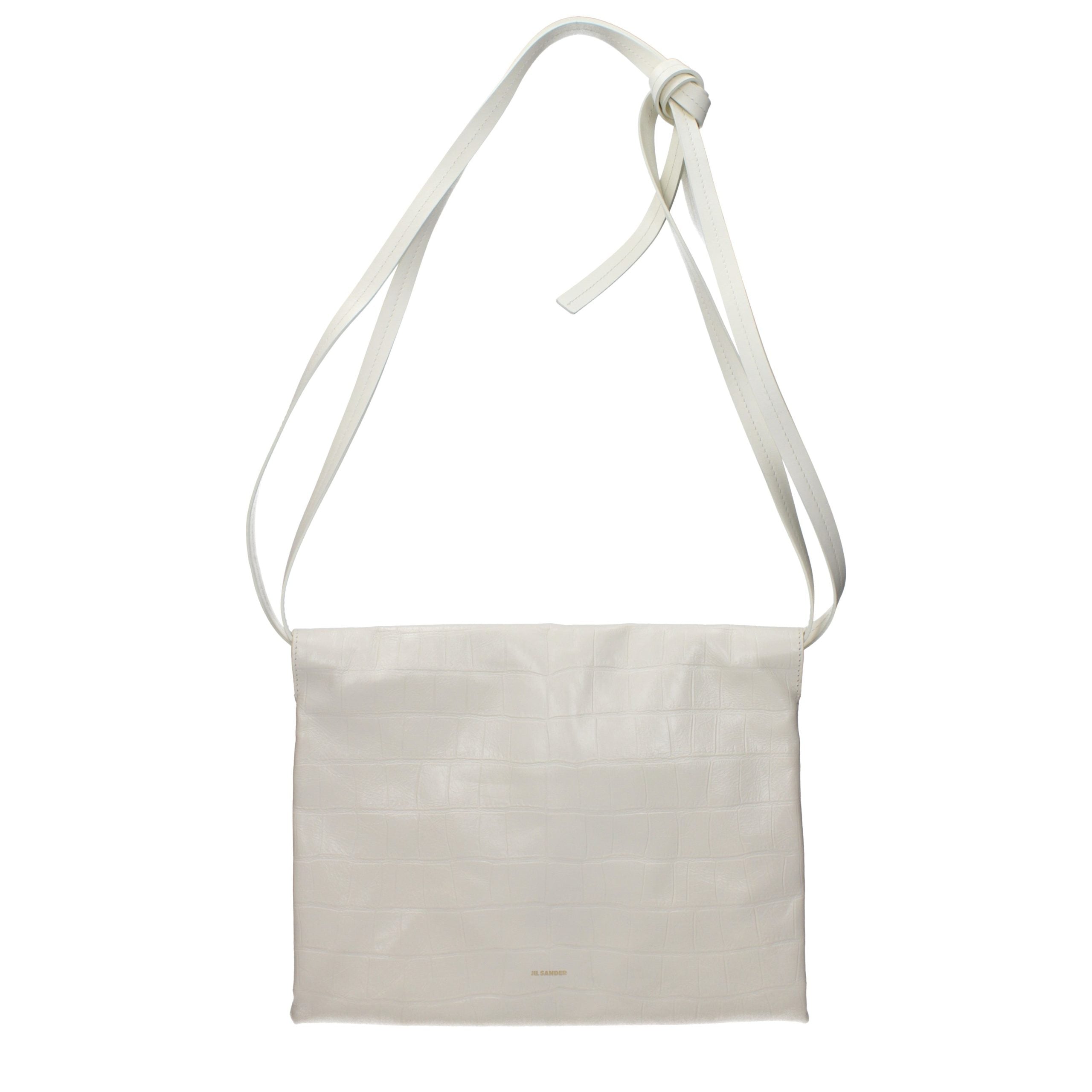 Beige Leather Crossbody Bag