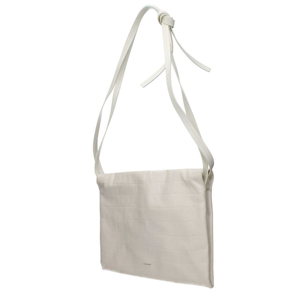 Beige Leather Crossbody Bag