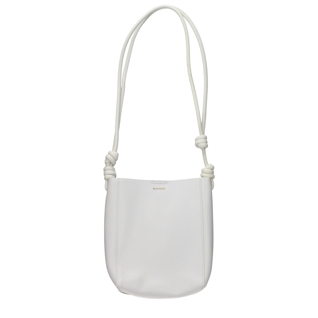 Beige Leather Shoulder Bag