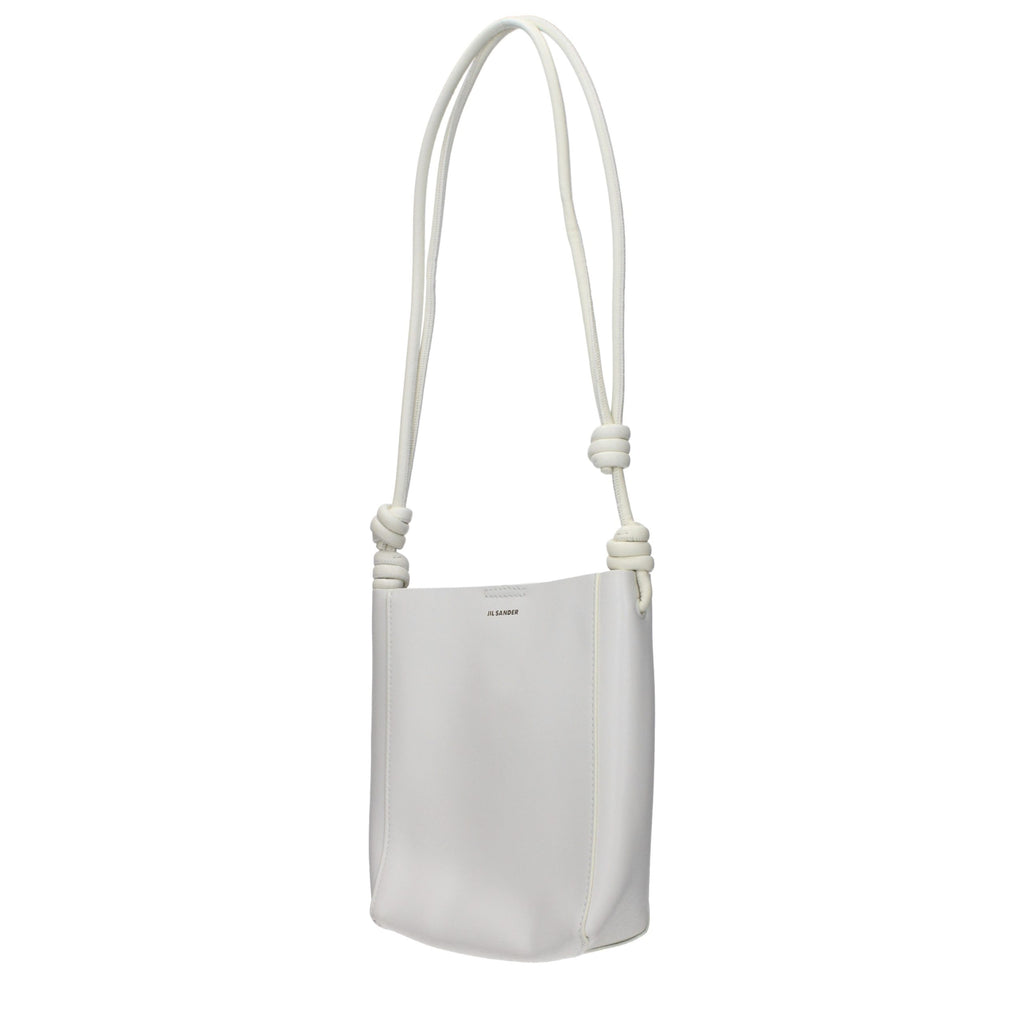 Beige Leather Shoulder Bag