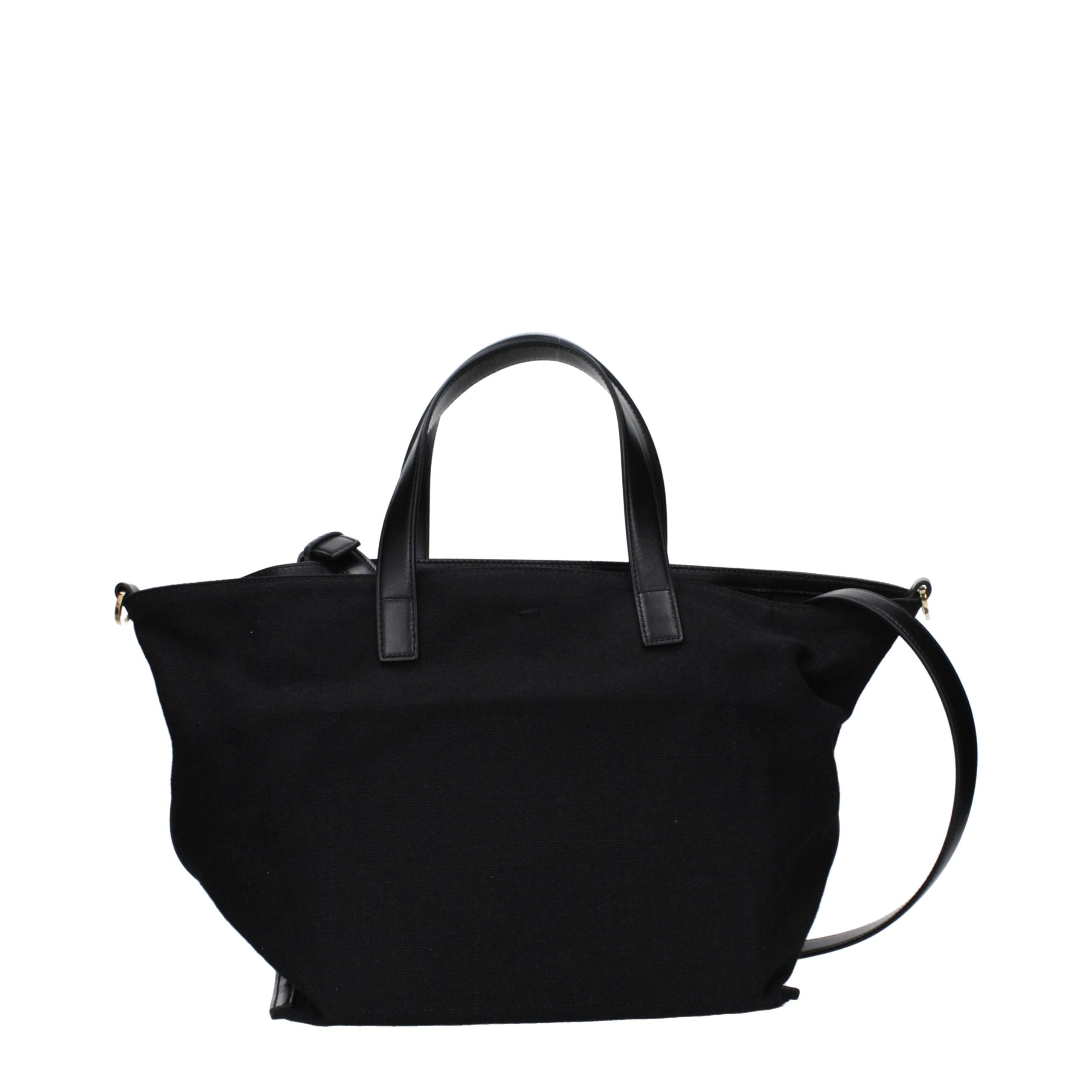 Black Fabric Handbag