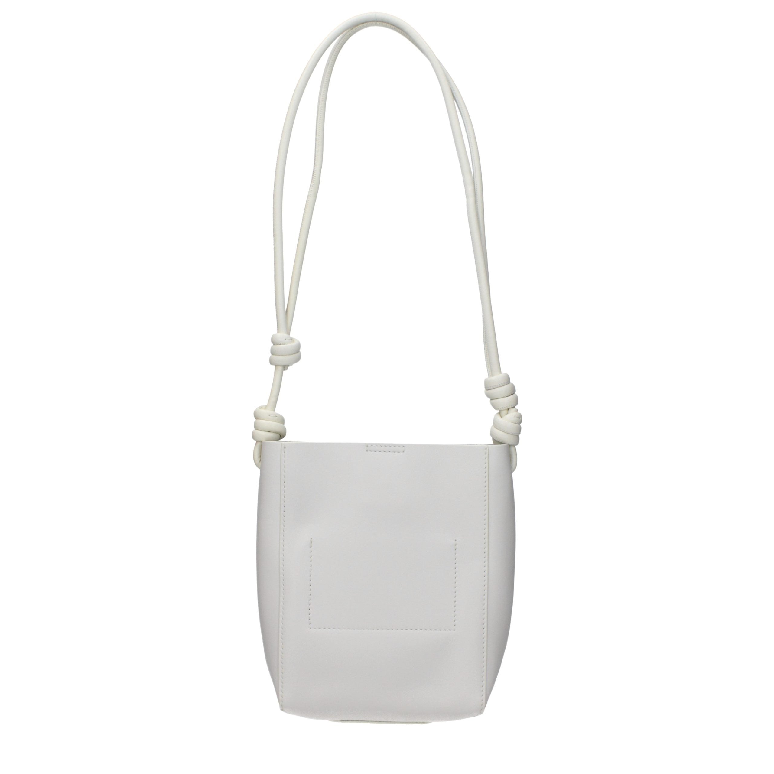 Beige Leather Shoulder Bag