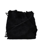 Black Fur Shoulder Bag