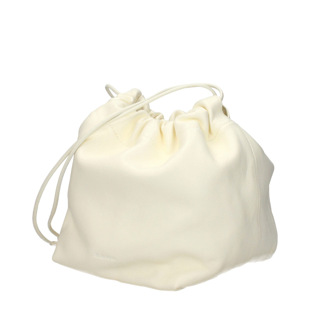 Beige Leather Shoulder Bag