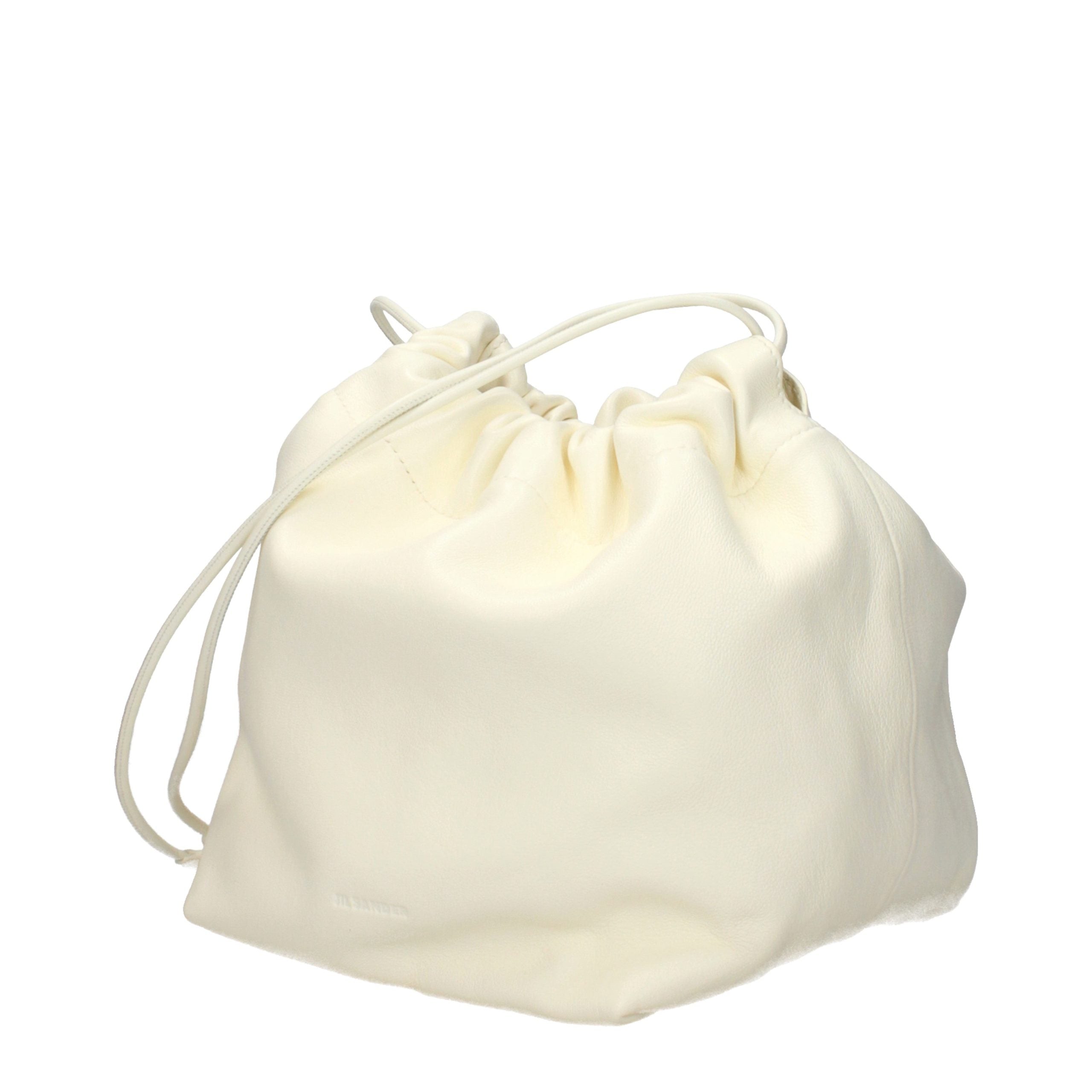 Beige Leather Shoulder Bag