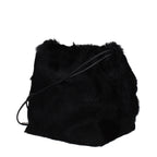 Black Fur Shoulder Bag