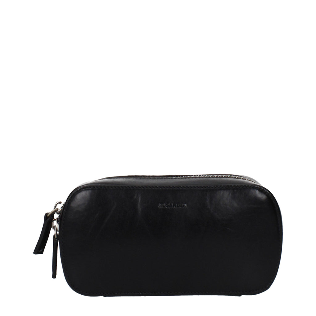 Black Leather Crossbody Bag