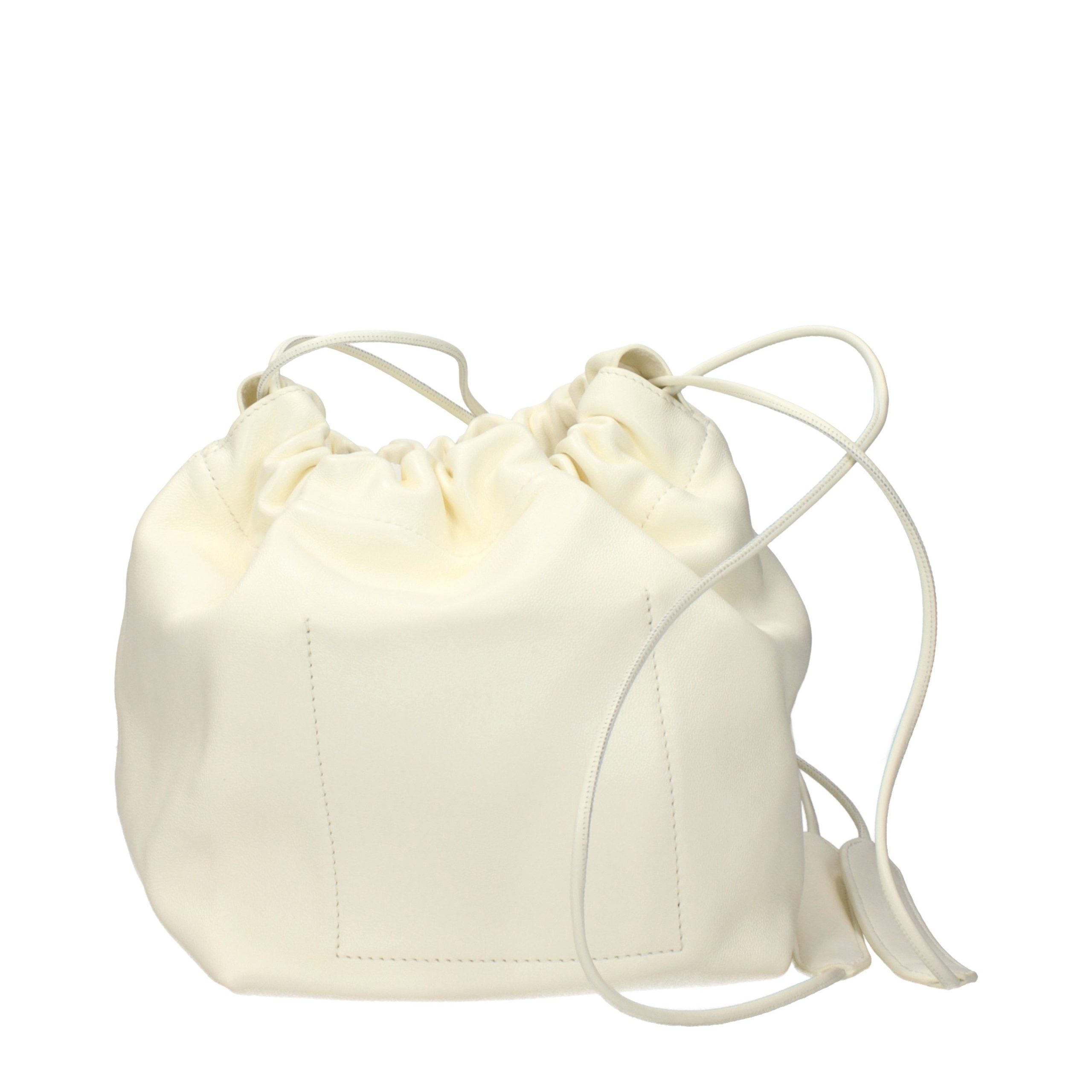 Beige Leather Shoulder Bag