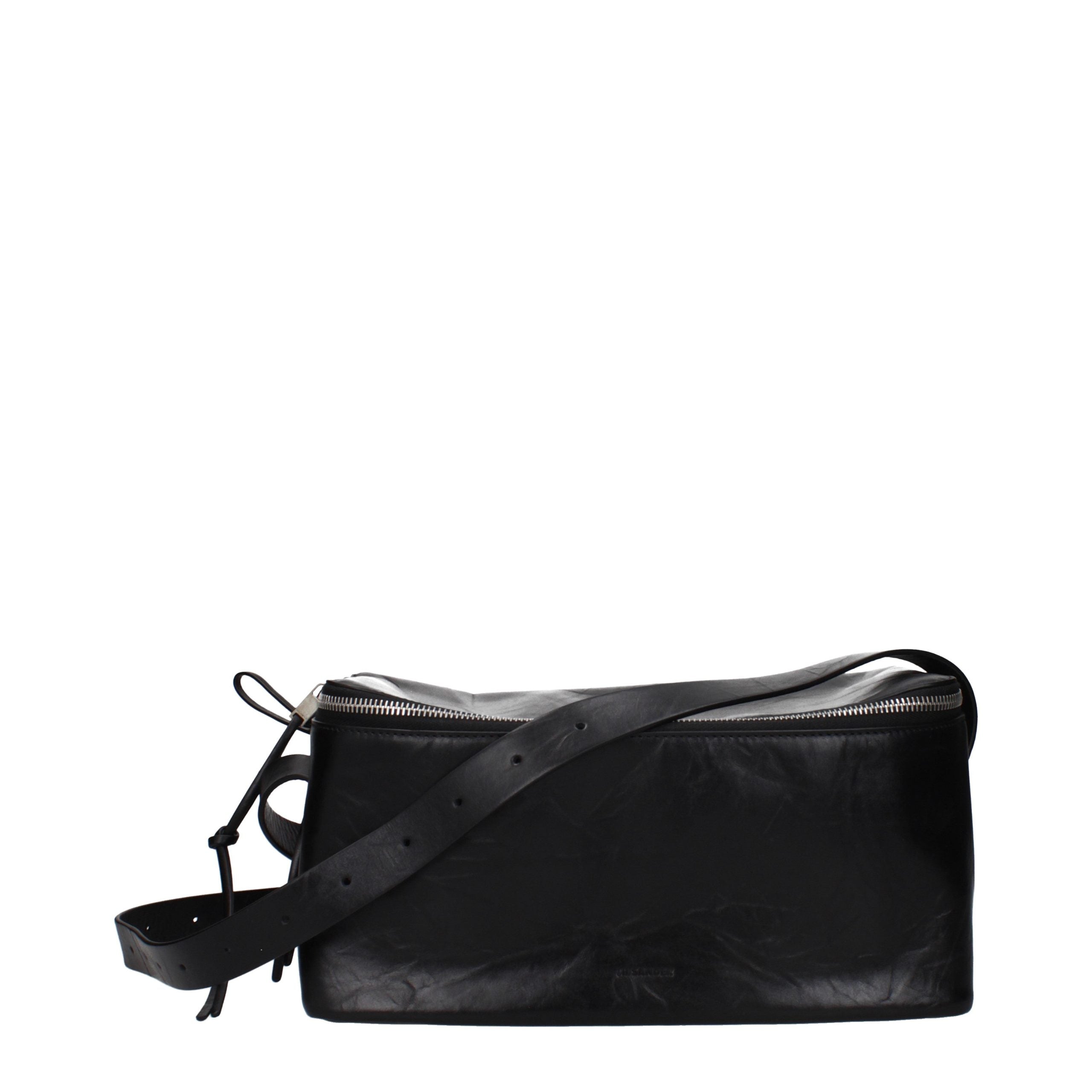 Black Leather Crossbody Bag