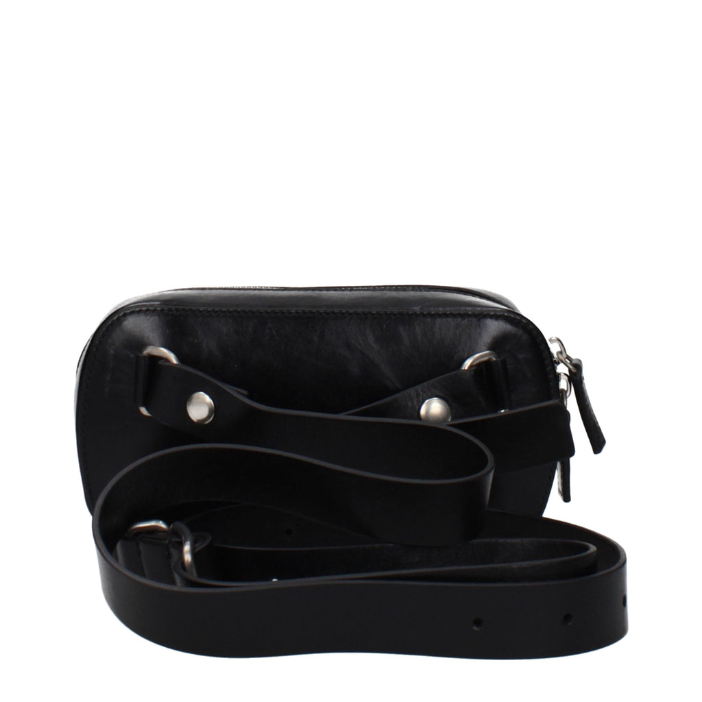 Black Leather Crossbody Bag