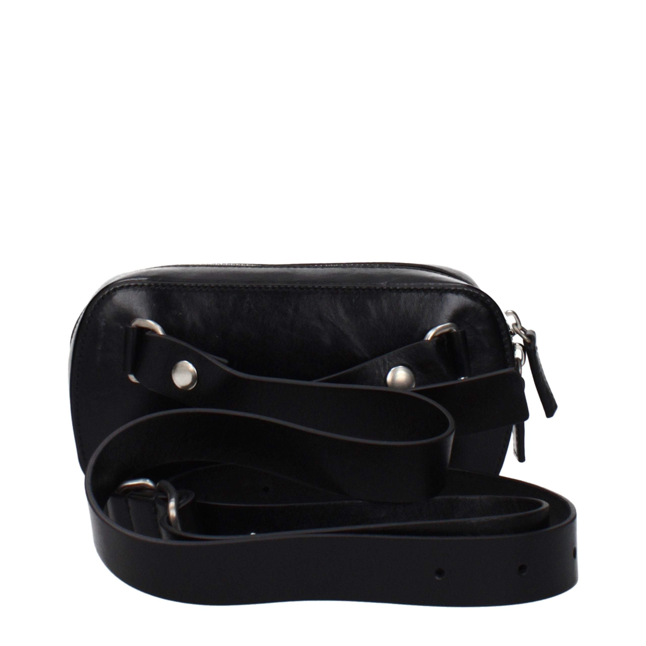Black Leather Crossbody Bag