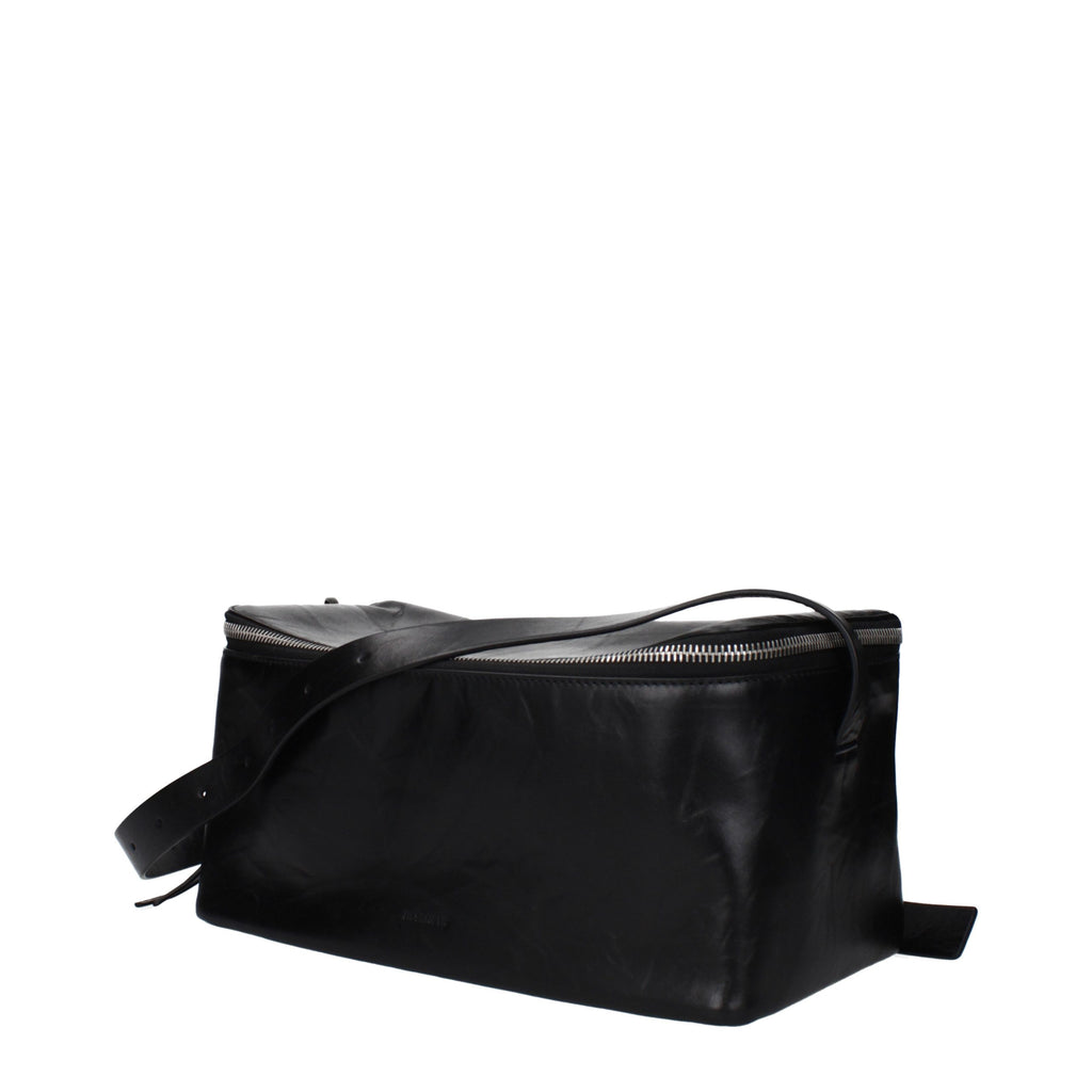 Black Leather Crossbody Bag