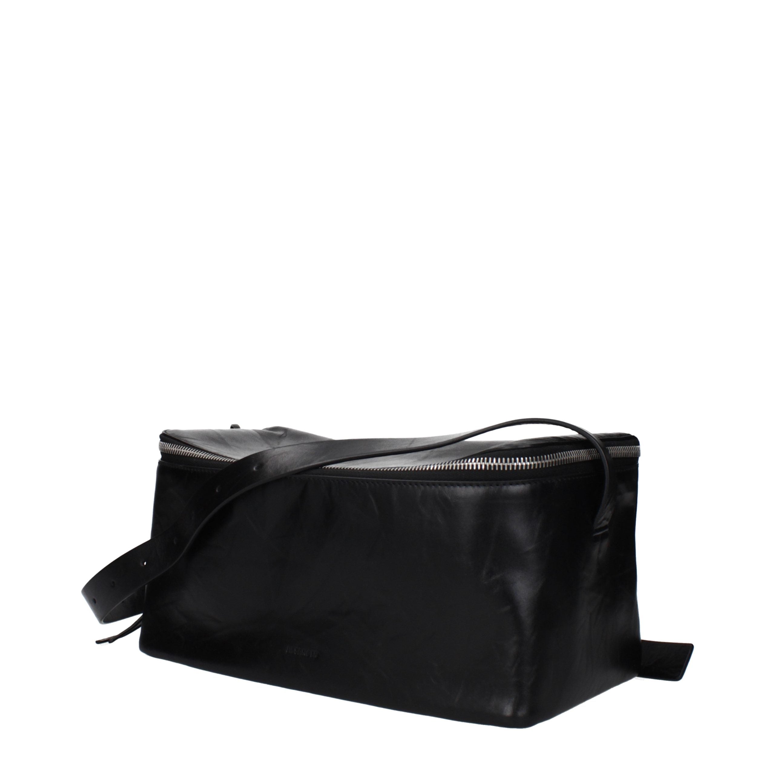 Black Leather Crossbody Bag