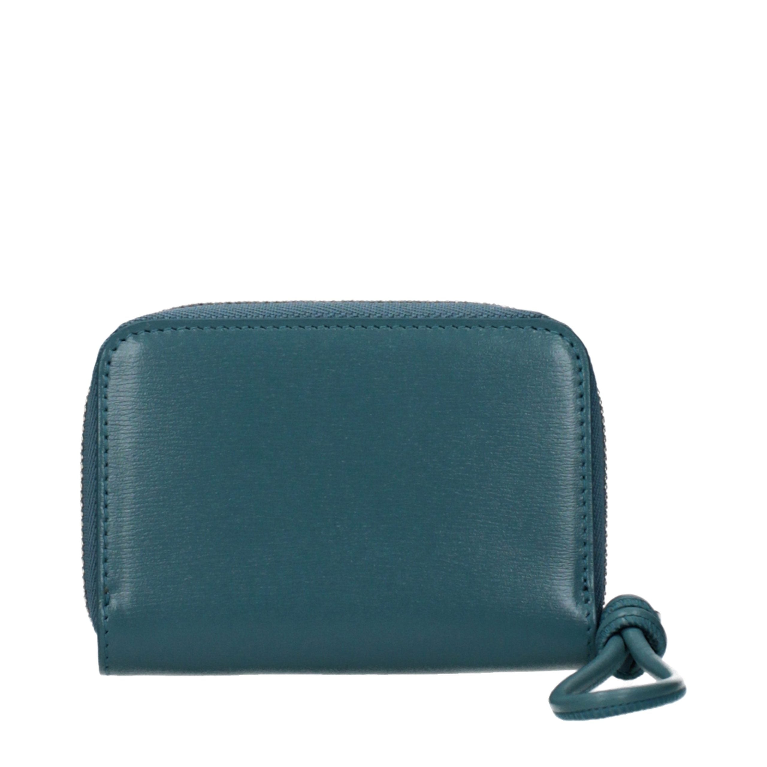 Blue Leather Wallet