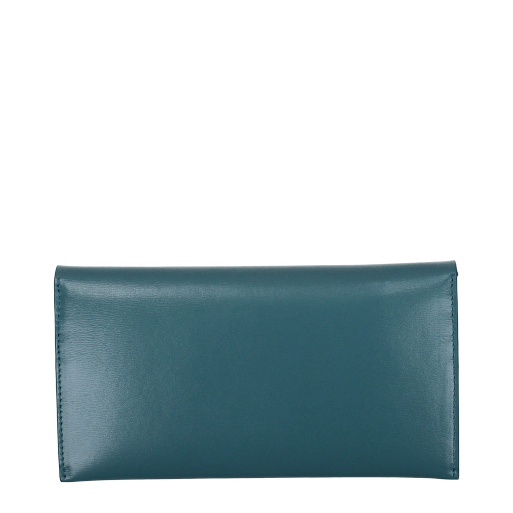 Blue Leather Wallet