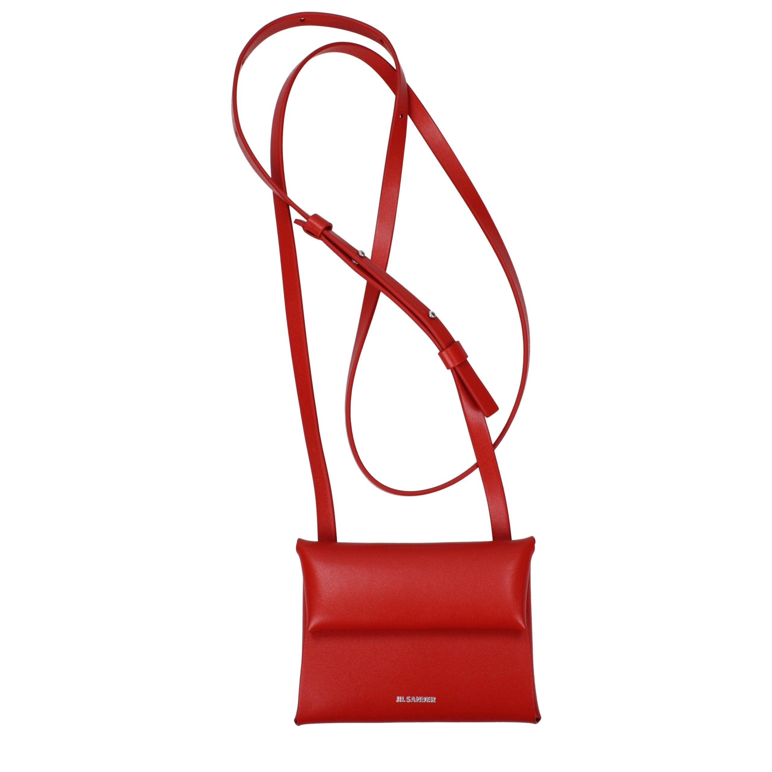 Red Leather Crossbody Bag