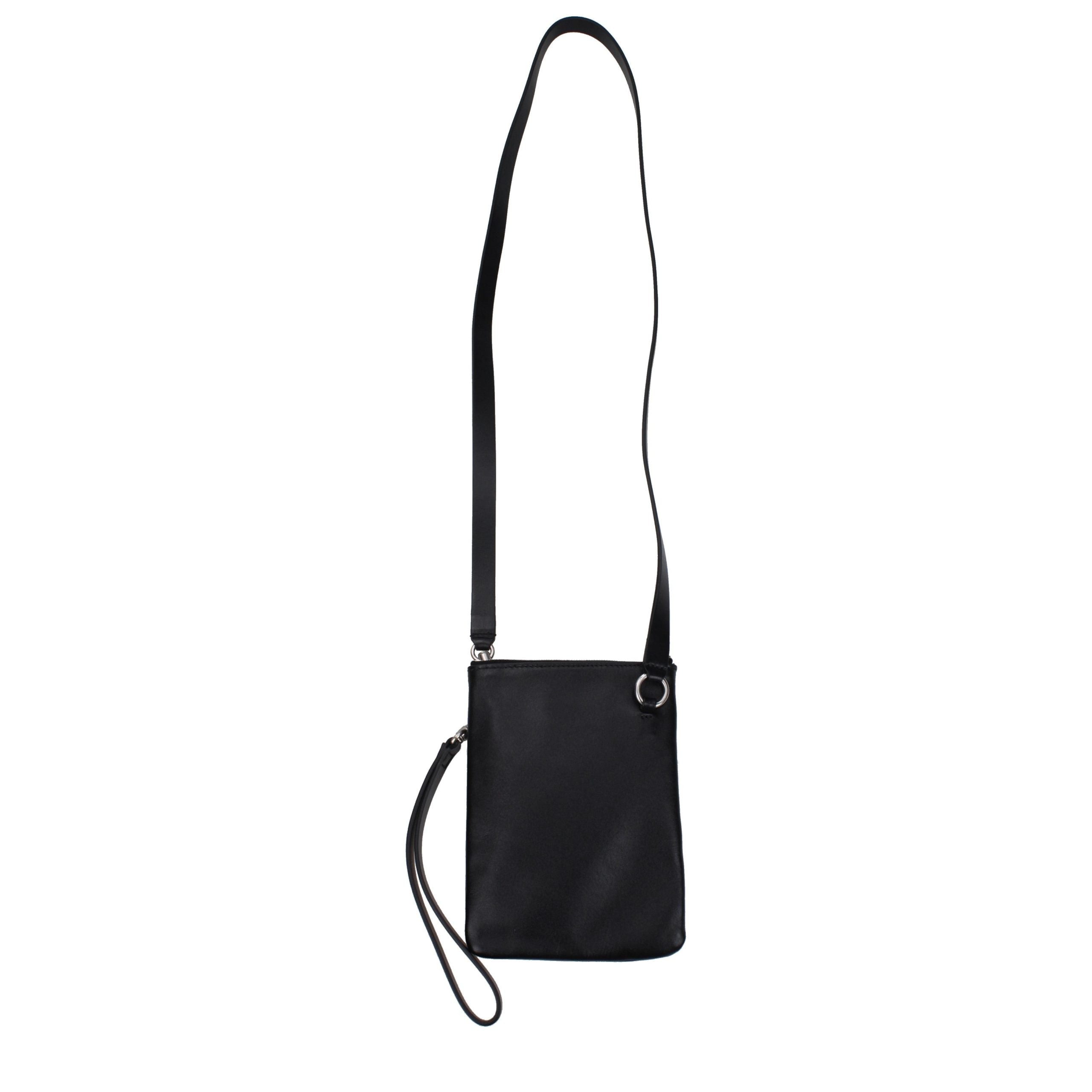 Black Leather Crossbody Bag