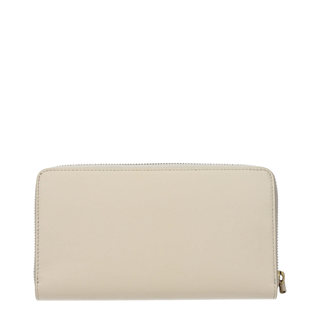 Beige Leather Wallet