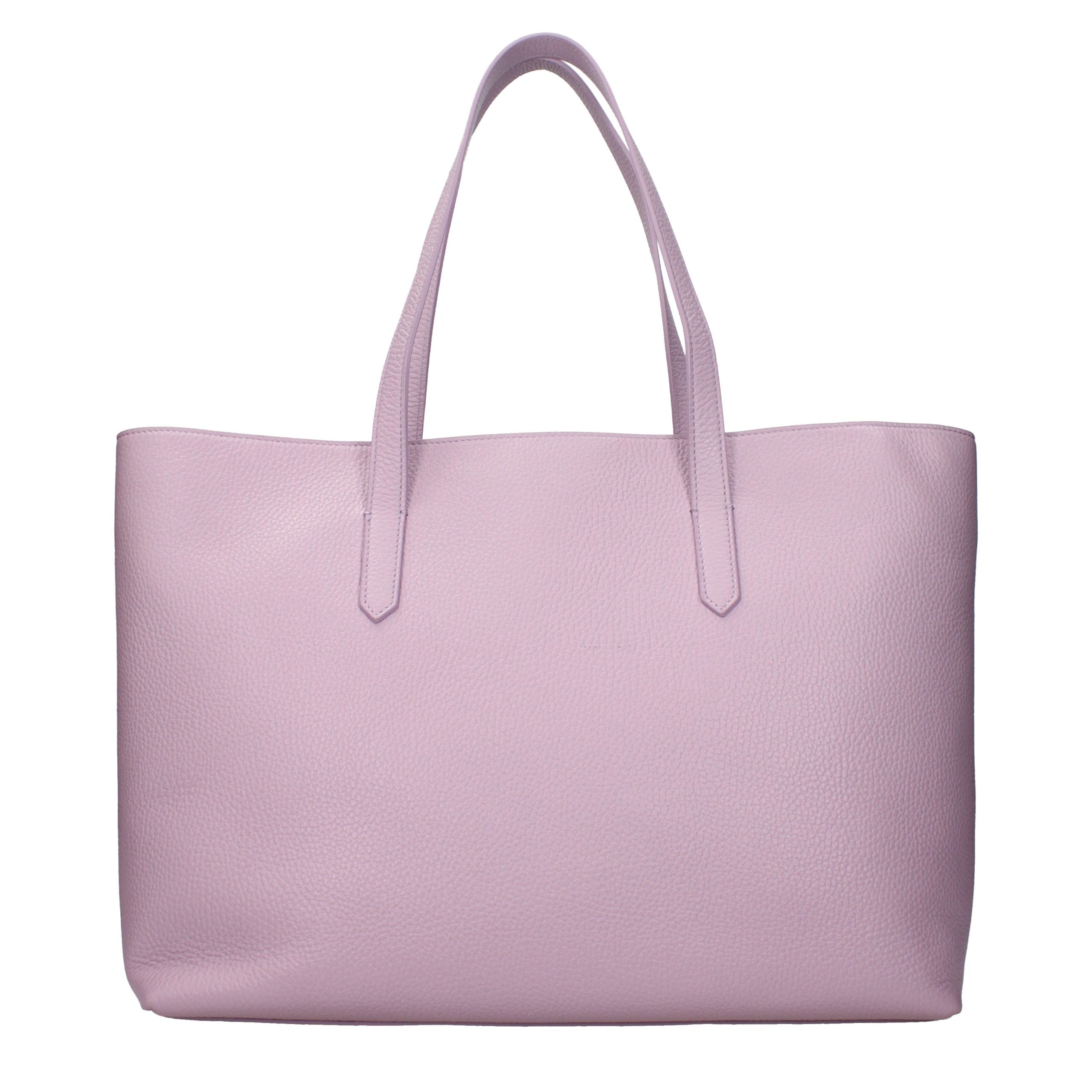 Pink Leather Shoulder Bag