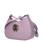 Pink Leather Crossbody Bag