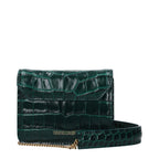 Green Leather Clutch Bag